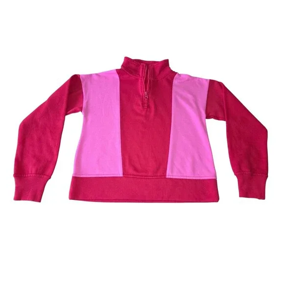 Girls Ideology Half-Zip Pullover Sweater Pink/Red Size M (10/12) NWT - Picture 2 of 8